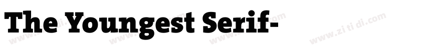 The Youngest Serif字体转换